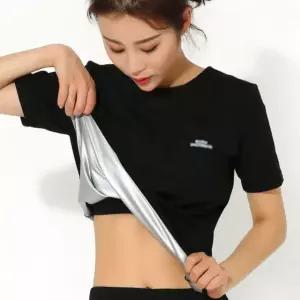 트레이닝복 블랙 땀복 반팔운동복 여성 반팔 헬스복 반팔땀복 트레이닝 61WFFLGVH