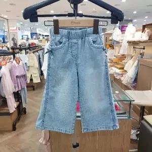 치크 sh06 여름까지입는 맞주름 말랑와이드 데님  CKTJ26S1G