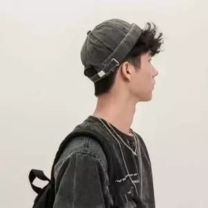 심플 남성여성 와치캡 레옹모자 챙없는모자 숏모자