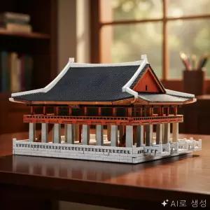 ON동네 조립 키트 경복궁시리즈7 경회루 YM358 과학장난감 3D퍼즐 한옥만들기