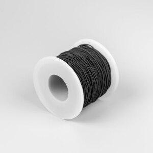 DSGS 염주 팔찌 비즈 공예 부자재 신축 고무줄 블랙 0.8mm 50m