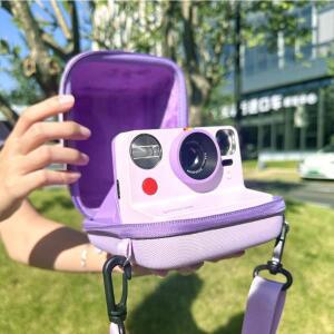 인스턴트 카메라 보관 가방 EVA 충격 필름 운반 케이스 Polaroid GO/One Step 2/NOW+용 천 질감