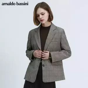 [아날도바시니(ARNALDO BASSINI)] 싱글버튼 체크자켓 (택가격 318000원)