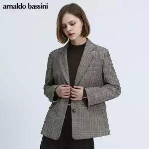 [아날도바시니(ARNALDO BASSINI)] 싱글버튼 체크자켓 (택가격 318000원)