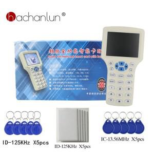 10 주파수 NFC 스마트 RFID 리더기 125KHz 복사기 13.56MHz USB 인터콤 키 프로그래머 암호화 카드