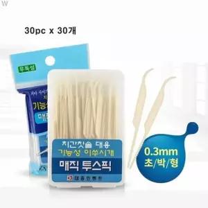 기능성이쑤시개 매직투스픽 30pc x 30개 이쑤시개 치간칫솔 요지