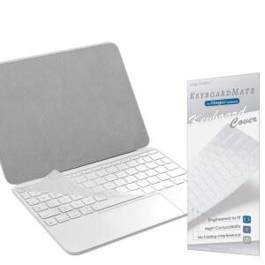 [기능 키 포함] 키보드 커버 프로텍터 2026 매직 키보드(IPAD AIR 11 M4/M3 및 PRO M5/M4용) 폴리오(IPAD A16 IPAD 10세대용)와 호환 - 초슬림 스킨 투명