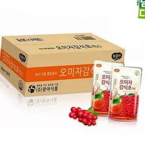 (다올)광야 오미자감식초 파우치 130ml 1BOX 30개입 휴대성 좋은 음료베이스