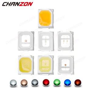 100Pcs 2835 SMD LED 다이오드 칩 멋진  흰색 빨간색 녹색 파란색 0.2W 2V 3V 미니 소형 소형 DIY PCB 램프