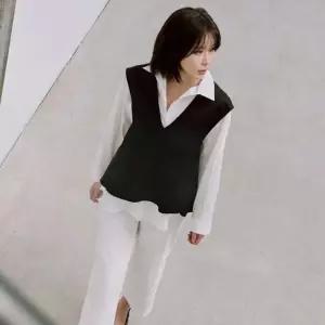 [베스띠벨리]브이넥 베스트 BKVAB2701_CA