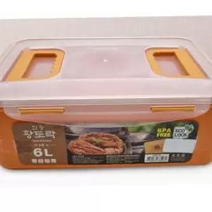 마리빙 김 김장 용기 밀폐 황토락 6리터 진공 된장 고추장 항아리 양념통 반찬통