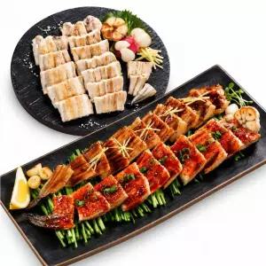 (홈쇼핑)통영 자연산 손질 바다장어 240g 3팩(최대12마리)+소스4팩 