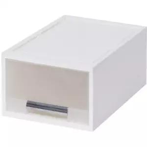 2호 1단 창신리빙 스텝 27cm 화이트 서랍박스 화인