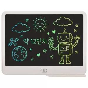 R LCD 전자 메모 드로잉 패드 컬러 태블릿 약 12인치 668-12 컬러 그림그리기 학습 교구