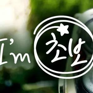 동글동글 Im 초보 초보운전스티커-화이트 차량용스티커 익스테리어용품 차스티카 차용품 4F3E1