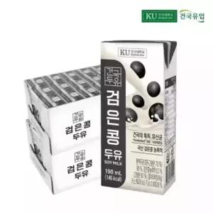 건국유업 건국두유 검은콩 두유 190ml 48팩 2462723