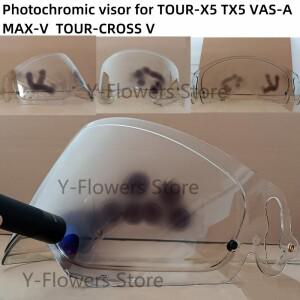ARAI TOUR-X5 TOUR X5 VAS-A XD-5 MAX-V V TOUR-CROSS CROSS 5 헬멧 렌즈 유리 운모용 광변색 바이저 실드