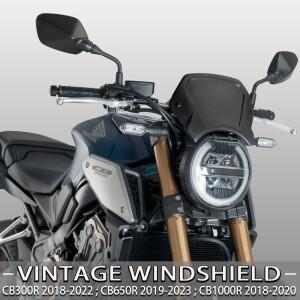 [호환품]혼다 호환 CB125R CB300R 18-22 CB650R - 용 바이크 오토바이 정면 플레이트 빈티지 윈드 스크린