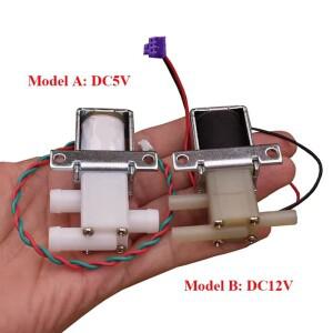 소형 미니 전기 솔레노이드 밸브 NO/NC 마이크로 물 공기  제어 AM0860GW DC 5V / 12V 2 위치 3 방향
