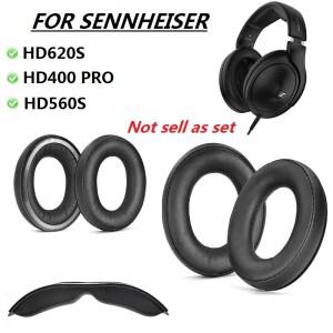 sennheiser 호환 HD620S HD400 PRO 헤드폰 교체 용 이어 패드 고 귀마개 베개 밴드 쿠션
