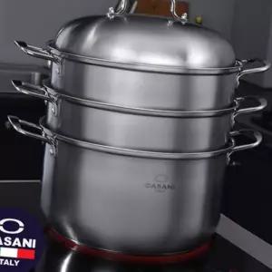 (올핀)찜솥 36cm 까사니 쿠치나 IH 3단 찜냄비