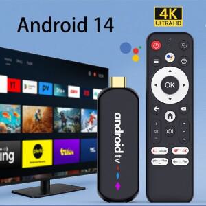 스마트 호환 TV 스틱 S905L3 H96 MAX 안드로이드 14.0 4K BT 2.4G 5G 와이파이 미디어 플레이어 음성 비서