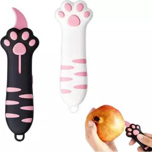 hdsgds 2 상자 Cutter.Cat 발톱 커터 커버가 있는 빠른 골판지 오프너 인체공학적 미끄럼 방지 손잡이
