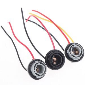 2pcs 1156 전구 소켓 BAY15D 램프 홀더 P21/5W 브레이크 라이트 용 어댑터 기본 커넥터 플라스틱 자동