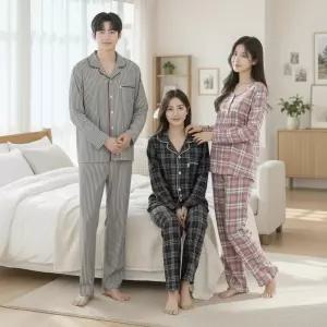 폭스클럽 포근 가을겨울 피치기모 커플 파자마세트 모음전