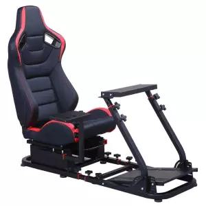 레이싱휠 거치대 게이밍 VR 레이싱 체어 블랙시트 시트 의자