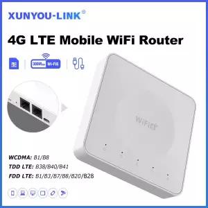 XUNYOU-LINK 4G LTE WiFi 라우터 휴대용 포켓 6 300Mbps 32개 기기 지원 Type-C 인터페이스 모바일 모뎀 핫