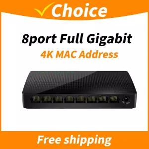 Tenda SG108 네트워크 스위치 8 포트 기가비트 데스크탑 10/100/1000Mbps RJ45 SOHO 1.6Gbps 스위칭 용량