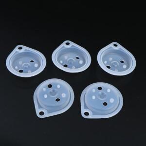 5Pcs 50MM 압력 타원형 실리카 젤 경사 구멍 다이어프램 (온수기 가스 수압