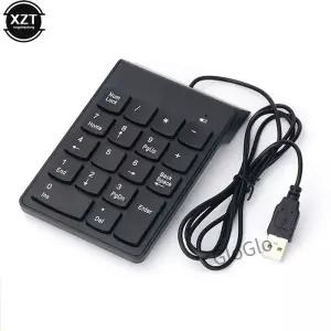 범용 숫자 키패드 USB 와이어 미니 키보드 키캡 노트북 데스크탑 PC 컴퓨터 패드 회계사 18
