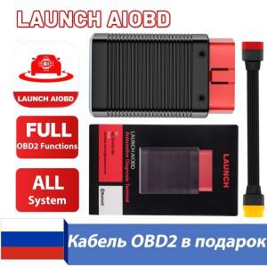 런치 AIOBD 블루투스 커넥터 자동차 OBD2 스캐너 16핀 케이블 안드로이드 및 IOS용 풀 기능 지원 PK Ediag