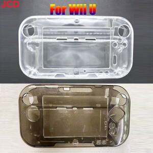 [호환품]Wii U 게임 패드 용 JCD 1pcs WIIU PC 케이스 액세서리와 호환되는 보호용 투명 크리스탈 소프트
