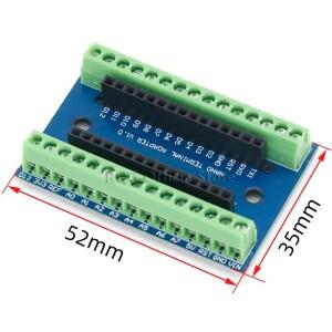 [호환품]NANO V3.0 컨트롤러 터미널 어댑터 확장 보드 IO 쉴드 Arduino AVR ATMEGA328P용  플레이트