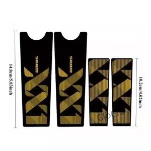 4개입 XX1 컬러풀 데칼 세트 자전거 크랭크셋 노트북 스케이트보드 물병 장식용 스타일리시 스티커