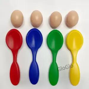부활절 밸런스 에그 스푼 스포츠 밸런싱 러닝 경쟁 게임 1세트