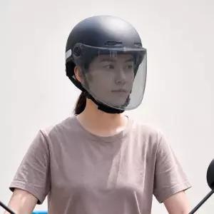 전기 자전거 헬멧 대두 6XL(머리둘레80cm이내) 큰 남성용 머리 80cm 블랙A