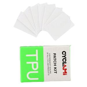 8pcs 자전거 펑크 수리 키트 내부 튜브 타이어 도구 초경량 TPU 패치