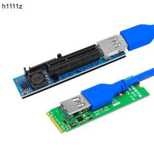 Raiser-NVME M.2-PCI-E X4 카드 확장 포트 어댑터 라이저 그래픽 커넥터 60cm USB3.0 케이블 PCIE