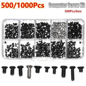 500/1000Pc M2 M2.5 M3 나사 노트북 키트 수리 컴퓨터 전자제품 IBM HP 호환Dell lenovo 호환 삼성 호환 소