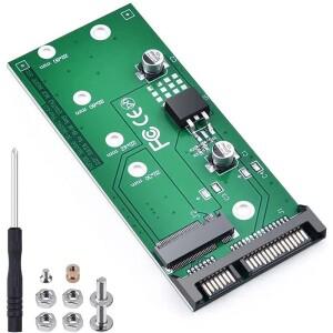 NGFF M.2 to SATA 컨버터 어댑터 22 핀 III 카드 기반 키 B/B + M SSD 노트북 데스크탑용 초고속 6Gbps