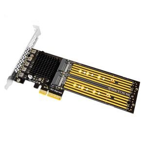 NVME 2230 2242 22110 SSD 어레이 어댑터 카드용 확장 카드 PCI-E X4 / X8 to 4 포트 M.2 M-Key B & M 키 2