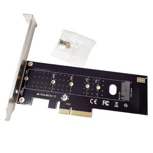 M.2 NVMe SSD를 PCI-E 4X 8X 16X 3.0 어댑터 카드로 변환하여 PC 데스크탑 후면 패널 확장 지원 2230 2242