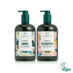 THE BODY SHOP 모링가 + 핑크 그레이프후룻 샤워 젤 750ML 듀오 세트 (888046) 2462517