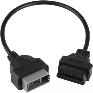 OBD2 어댑터 케이블 14핀에서 진단 커넥터 검정색