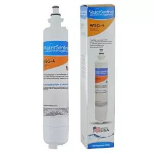 WaterSentinel WSG4 냉장고용 정수 필터 교체용 식수 여과용 GE RPWF 탄소 블록 염소 및 악취 감소 신선