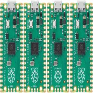 hiBCTR 4pcs 라즈베리 파이 피코 개발 보드(rp2040 듀얼 코어 코텍스 m0+ 프로세서 포함) c/c++/파이썬 2MB